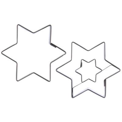 2x Wykrawacz Gwiazda Foremka do Wykrawania Ciastek Ciasteczek Pierników