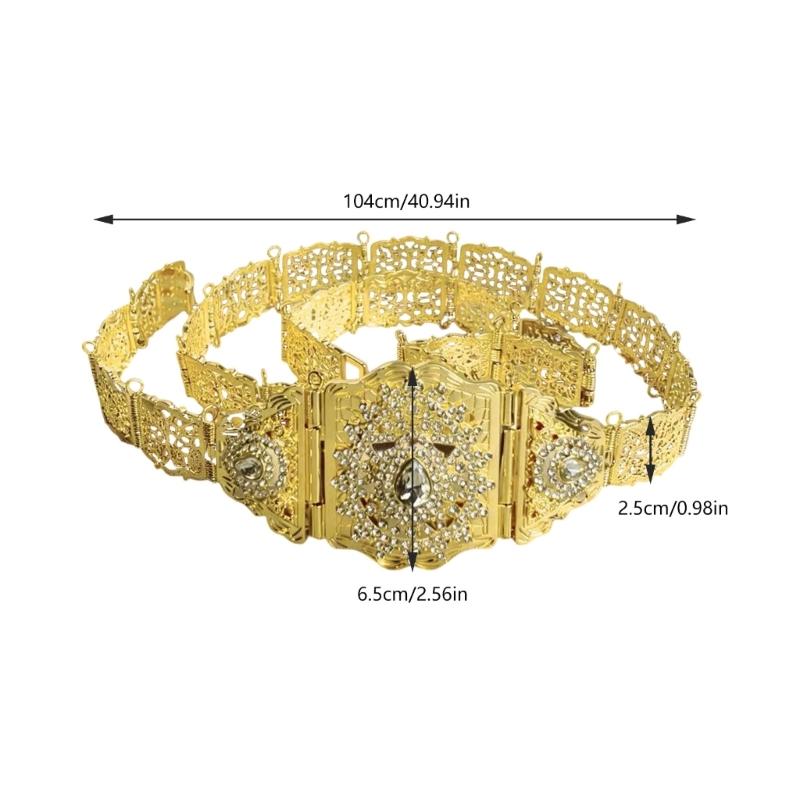 Marokkanische Stile Metallgürtel Für Damen Und Herren Verstellbarer Bund Mit Exotischem Design Modeaccessoire