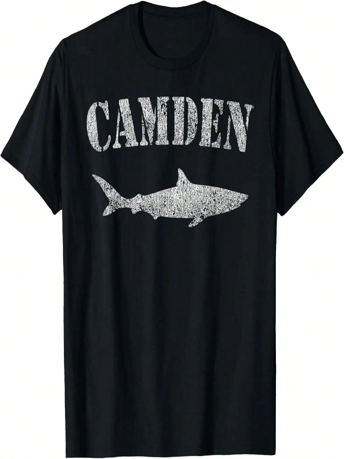 Ретро футболка Camden Maine с акулой S разноцветный