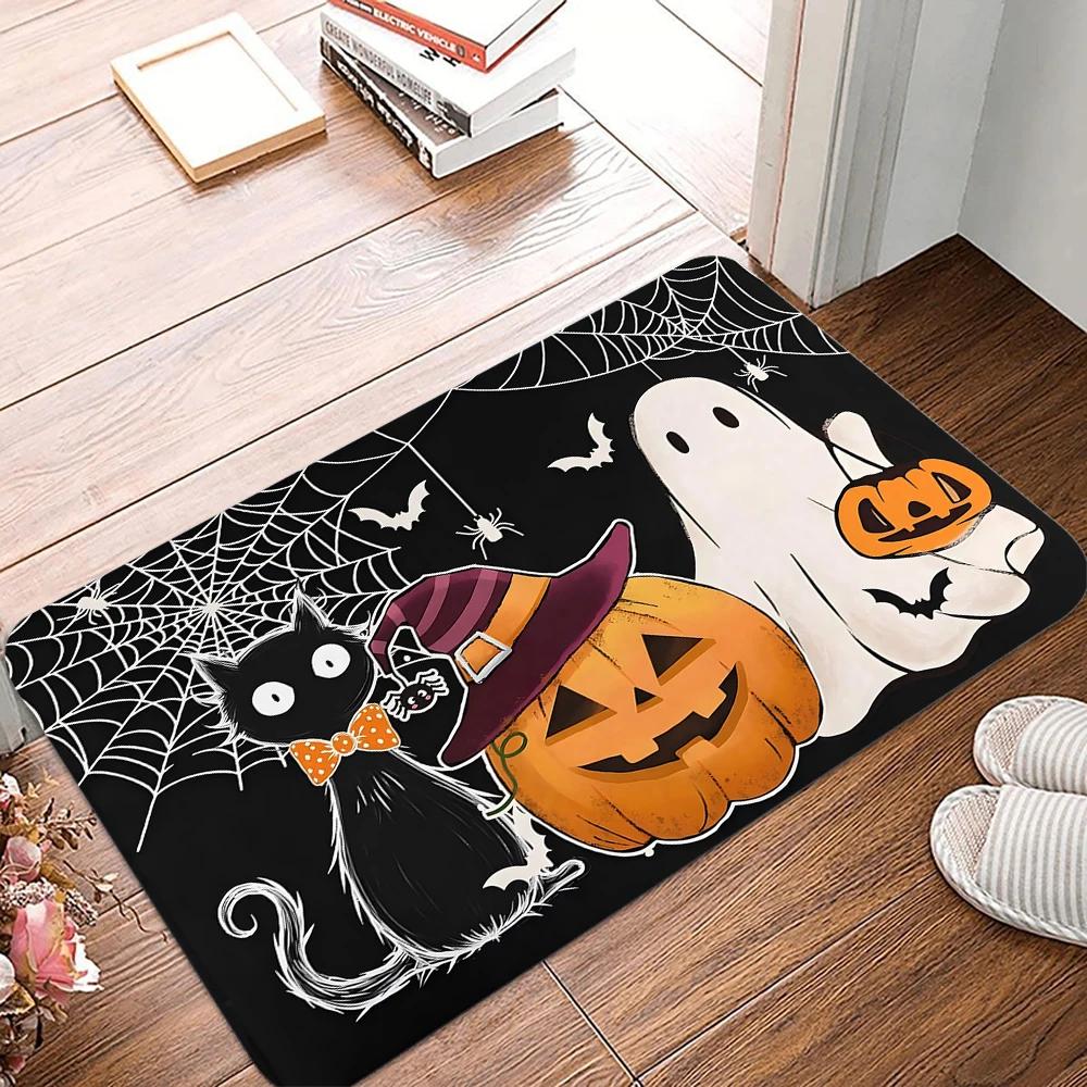 Halloween Pumpkin Welcome Welcome Mat Carpet for Kitchen Bedroom Living Room Entrance Rug Home Decor Doormat