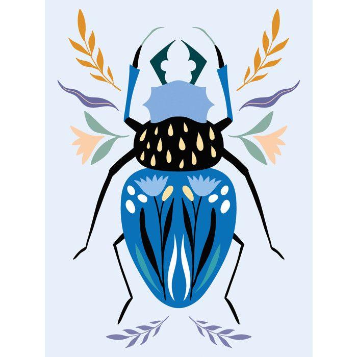 Peinture au numéro Scarabée 30 x 40 cm
