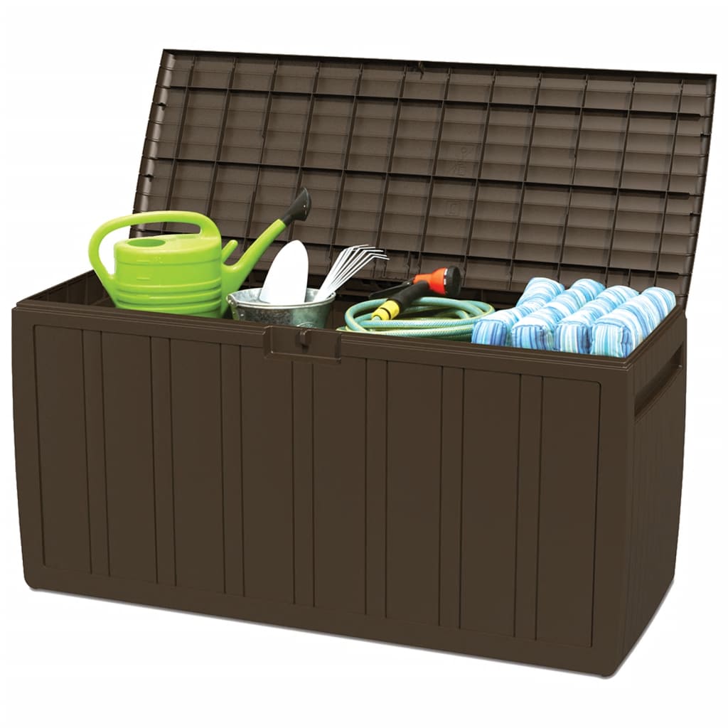 Storage Box Brown 117 X 45.5 X 57.5 Cm 270 L