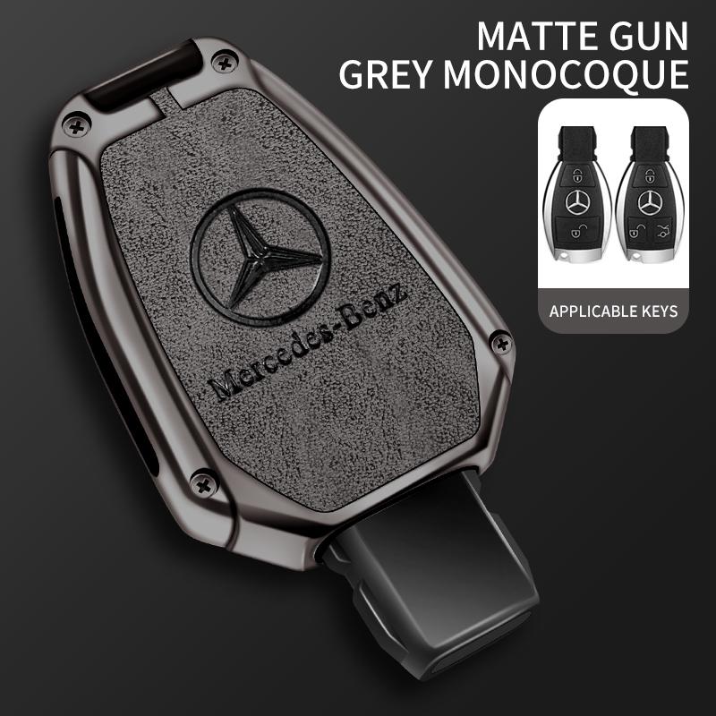 CRX1 Leather Car Key Case Cover Shell Fob For Mercedes Benz A B C E Class GLS GLA GLK GLC CLS CLA W204 W205 W212 W463 W176 Accessory