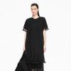 JNBY 2025 Autumn Loose Round Neck Short Sleeve Dress
