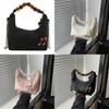 Elegante Schwarze Perlen-Bestickte PU-Handtasche Stilvolle Lässige Umhängetasche Für Damen