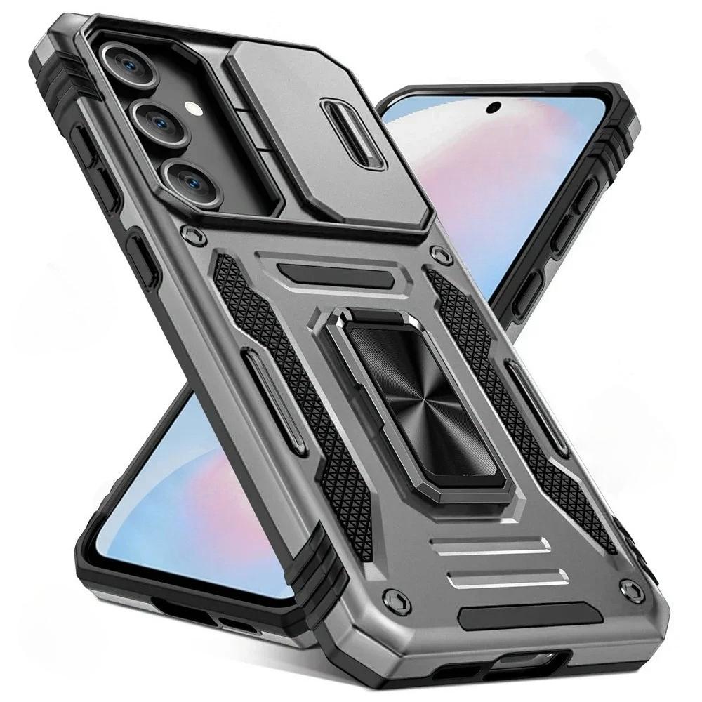 

Heavy Duty Anti-Drop Slide Camera Shield Case for Samsung Galaxy S26 S25 S24 S23 S22 S21 Ultra Plus FE A17 A07 A56 A36 A55 Cover Galaxy S25