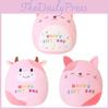 Cat Birthday Squishmallows Cow Unicorn Plush Toy Cute Doll Cartoon Gift Kids