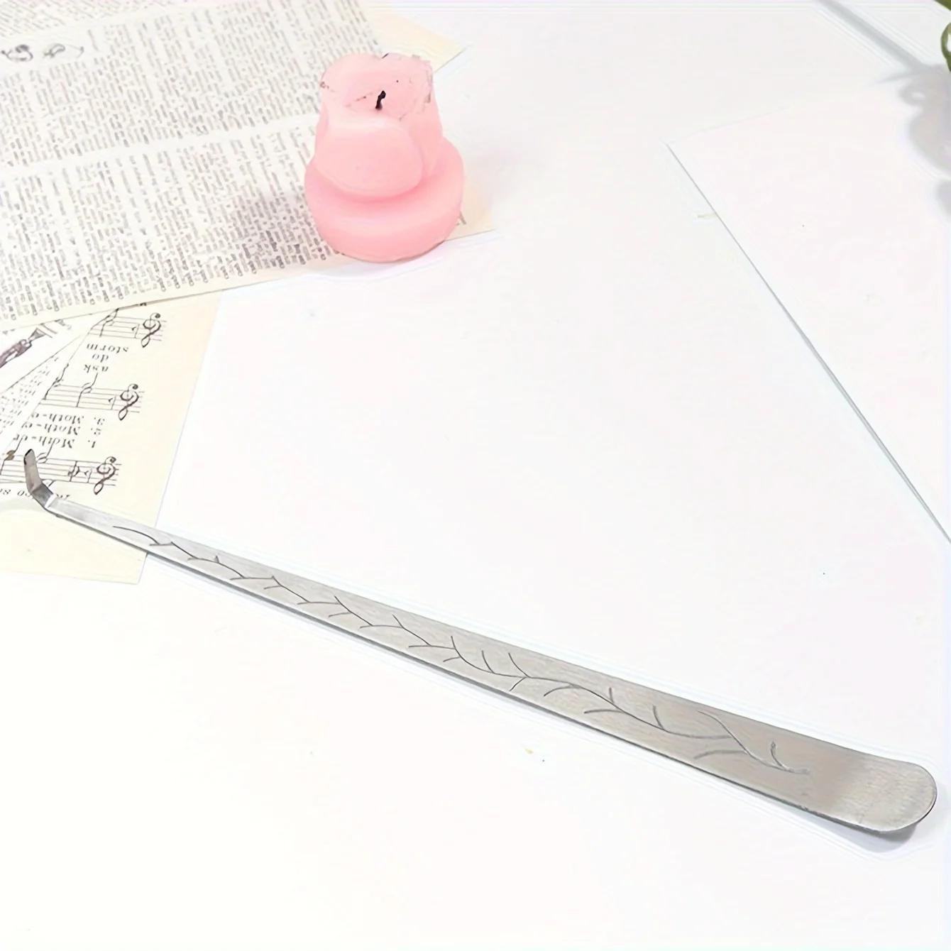 1pc Household Stainless Steel Candle Hook Scented Candle Wick Adjustment серебряный
