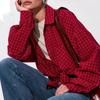 European and American Women's Clothing Loose Large Size Plaid Women's Clothing Shirt Work Shirt Casual Long-sleeved Shirt