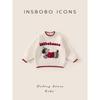 Insbobo Girls' Sweater New Spring Collection Children's Knitwear Stylish Red Top for Girls