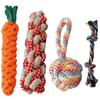 Durable Cotton Rope Knot Dog Teething Toy for Puppies and Small Breeds