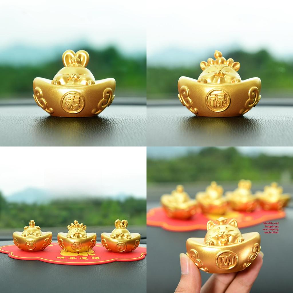 Five Blessings Auspicious Charm Resin Figurine Home Decor Gift For Celebrations And Weddings