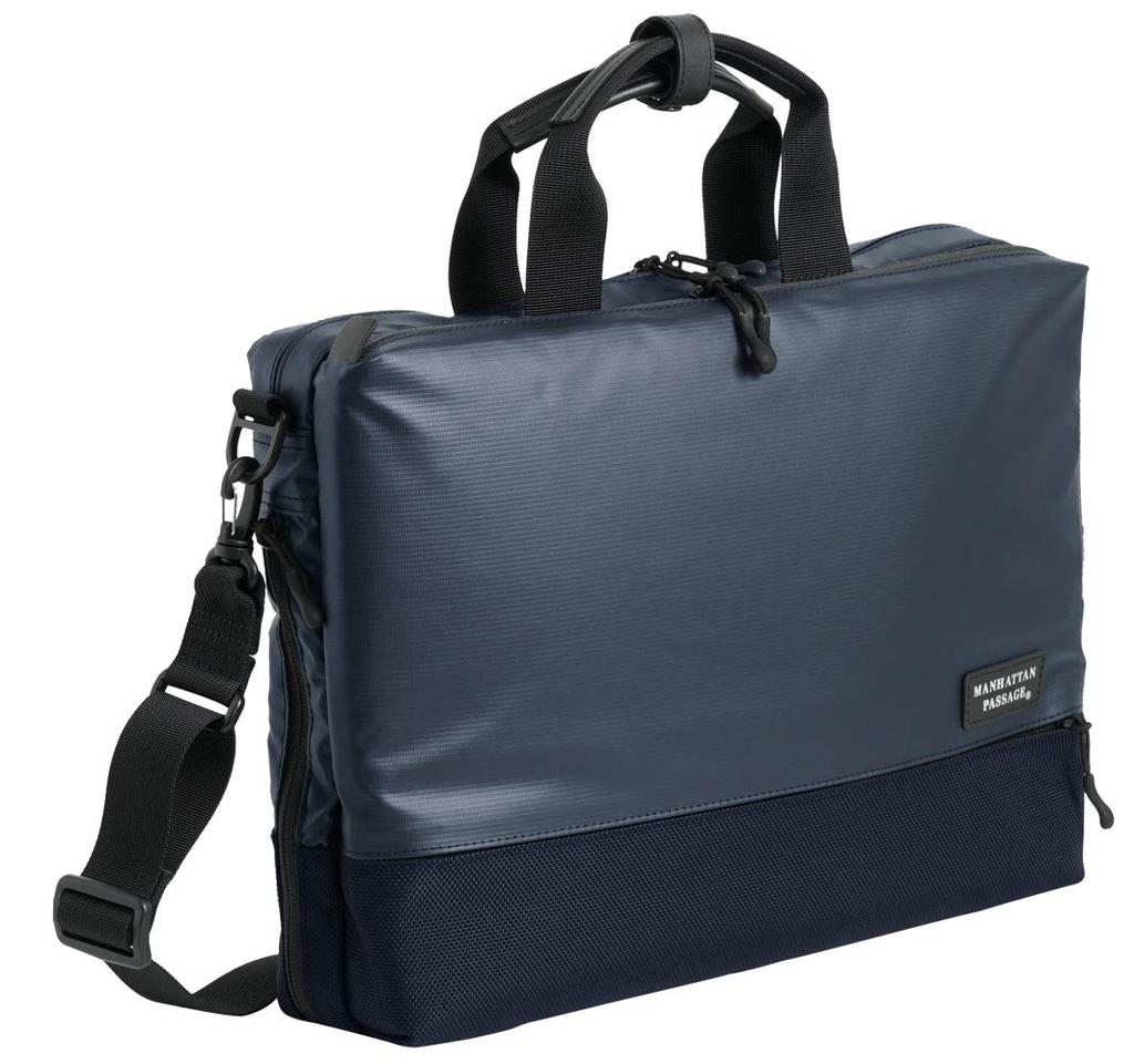 Manhattan Passage 3311MB Slim Well-Organized Expandable Briefcase, Plus 2.1 (Midnight Blue), Unisex