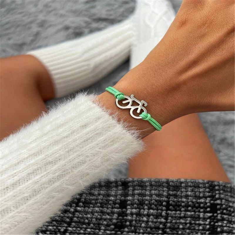 Interlaced Metal Cycling Bangle Flexible Modifiable Plan Athletic Jewelry Gift For Cycle Motorcyclists And Outdoor Quests