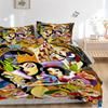 3pcs The Evil Queen Snow White and the Seven Dwarfs Quilt Cover Set (1 Quilt Cover + 2 Pillowcases Without Pillow Core), High-Definition Printing