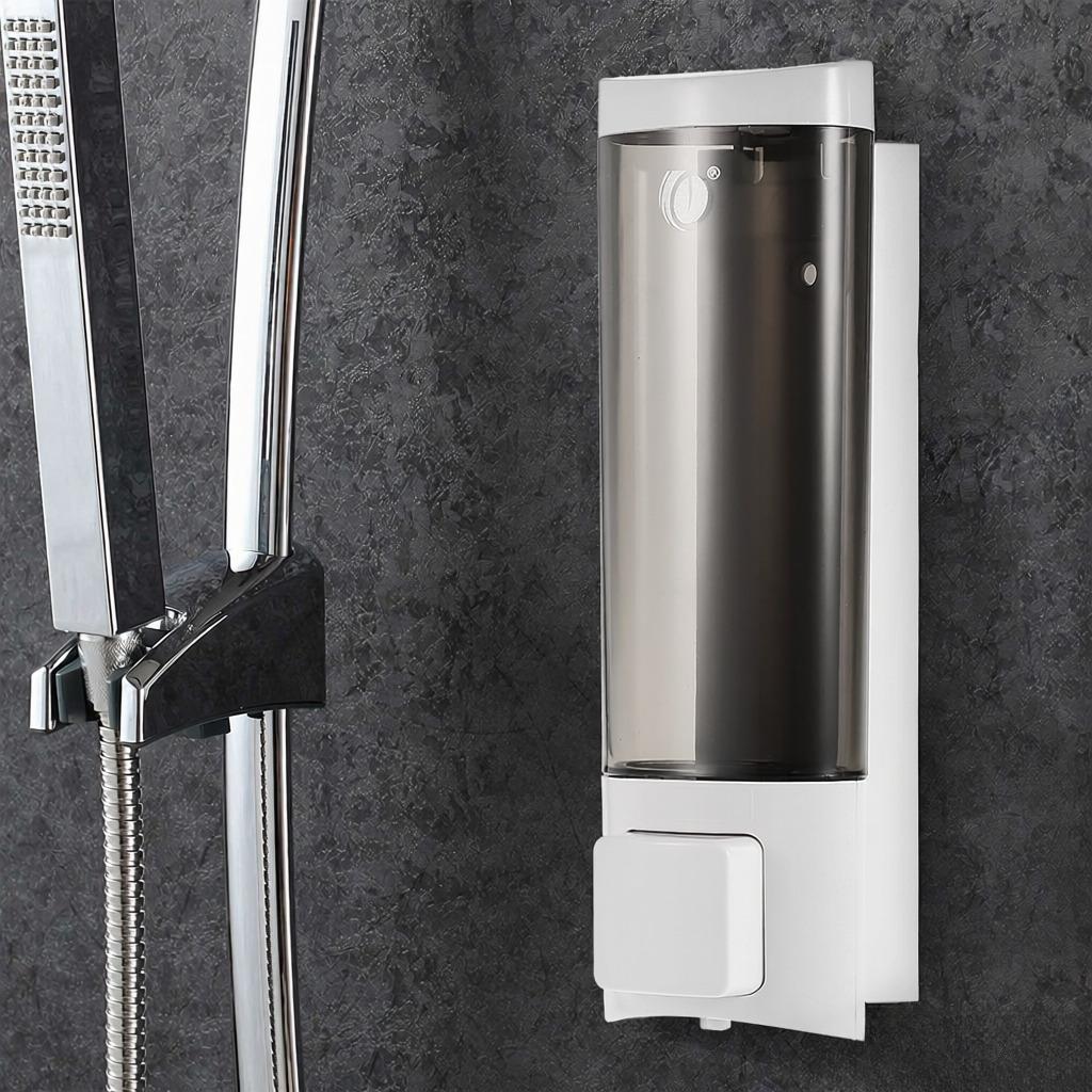 CHUANGDIAN Manual Hand Soap Dispenser Wall Mount Liquid Shampoo Shower Gel Dispenser Hand Cleanser Washroom Lotion Dispenser for Bathroom Restroom Ho