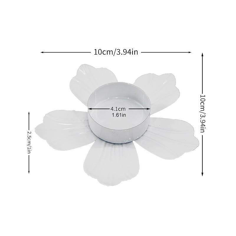 

1 шт. Железный подсвечник для особых случаев Романтичный Практичный Декоративный Устойчивый для обеденных столов Прочные Праздничные украшения