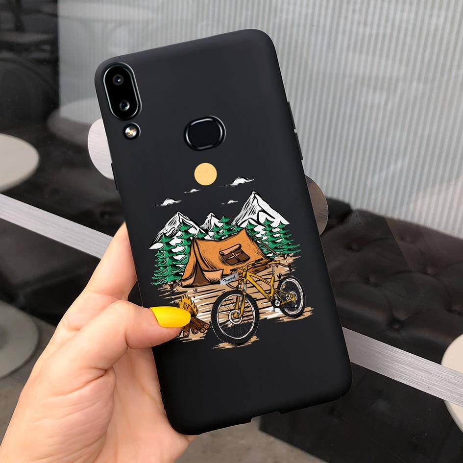 For Phone Case Samsung Galaxy A10s A107 SM-A107F Case Fashion Candy Color Flower Soft Cover For Samsung A10s A 10 S A10 2019 Bag