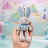 Creative Design Plush Rabbit Pendant 30cm Size Ear Pulling Rabbit  Christmas Gift