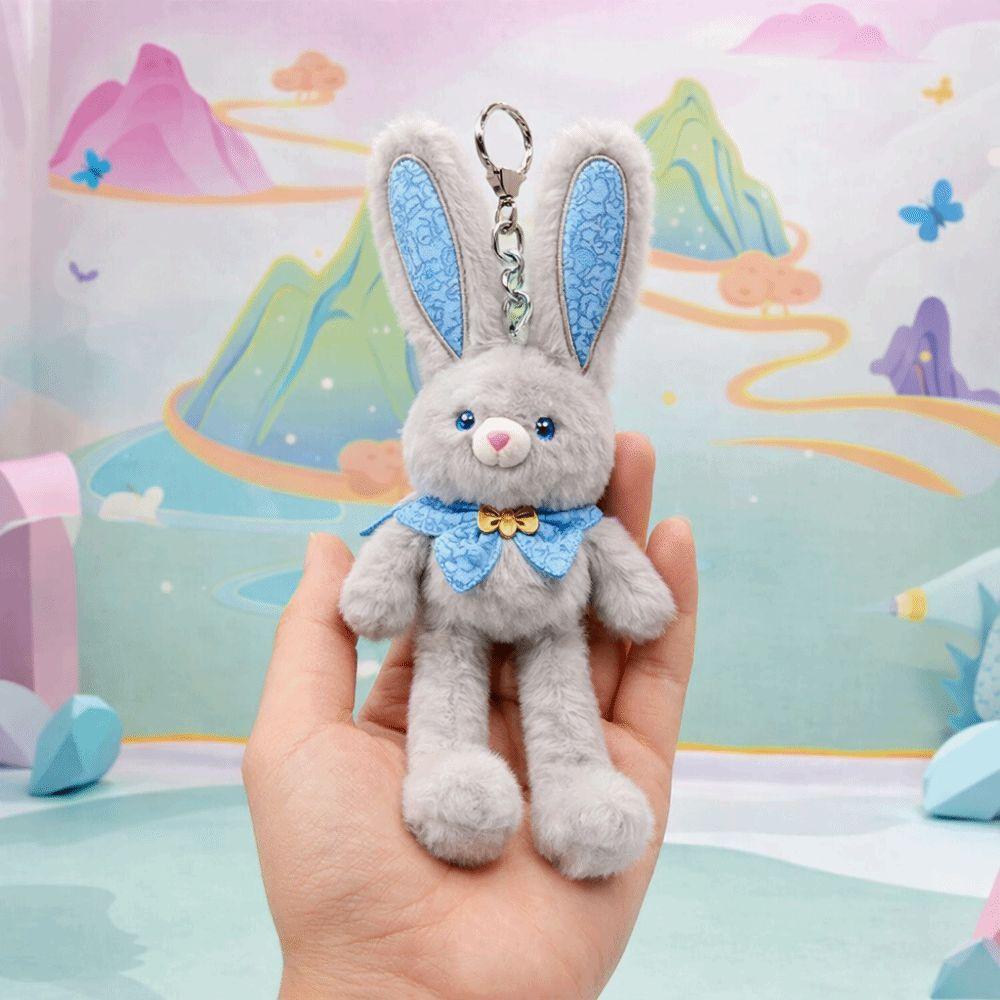 Creative Design Plush Rabbit Pendant 30cm Size Ear Pulling Rabbit  Christmas Gift
