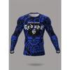 Men's 3D Stripe Printed Long-sleeved T-shirt, Comfortable, Breathable and Versatile Men's Top