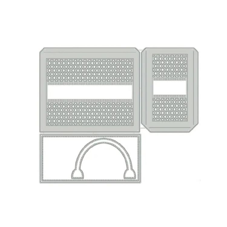 Шаблон вырубных ножей «Корзина» из углеродистой стали для скрапбукинга, трафареты для изготовления открыток, украшения упаковки 1