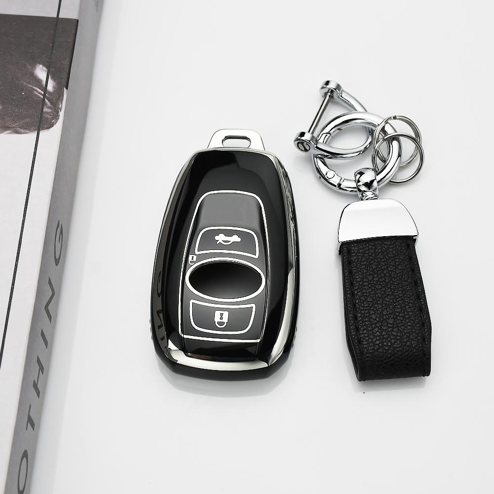 Tpu Shell Accessories Keychain For Subaru Outback Impreza Legacy Brz Wrx Xv Ascent Forester Car Key Case Cover Protected