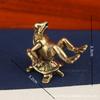 Solid Brass Moments Christmas Ornament Frog and Turtle Figurine Small House Decoration Animal Figurines Chihuahua Sculpture