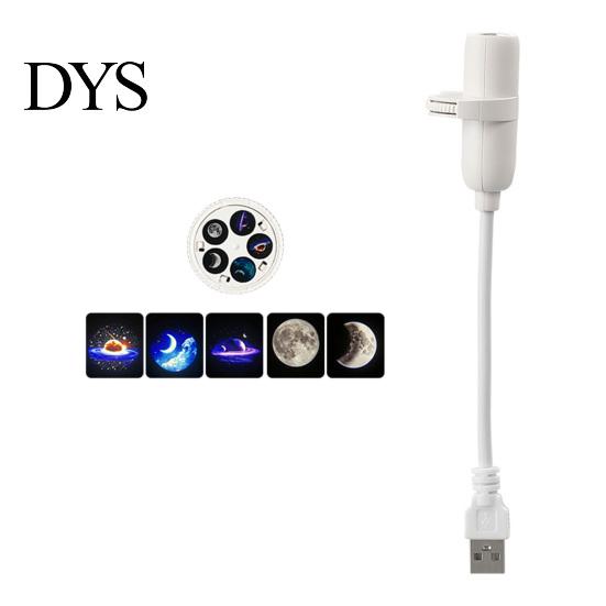 Flexible Bedside Reading Light Mini Star Projector Night Light, Nebula Ceiling LED Lamp, USB Ambient with Multiple Themes Starry Sky Car Interior Lamp