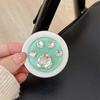 Round Solid Color Small Fresh Magnetic Attraction Suitable For Magsafe Mobile Phone Airbag Bracket Rhinestone Creative Cat Claw Telescopic