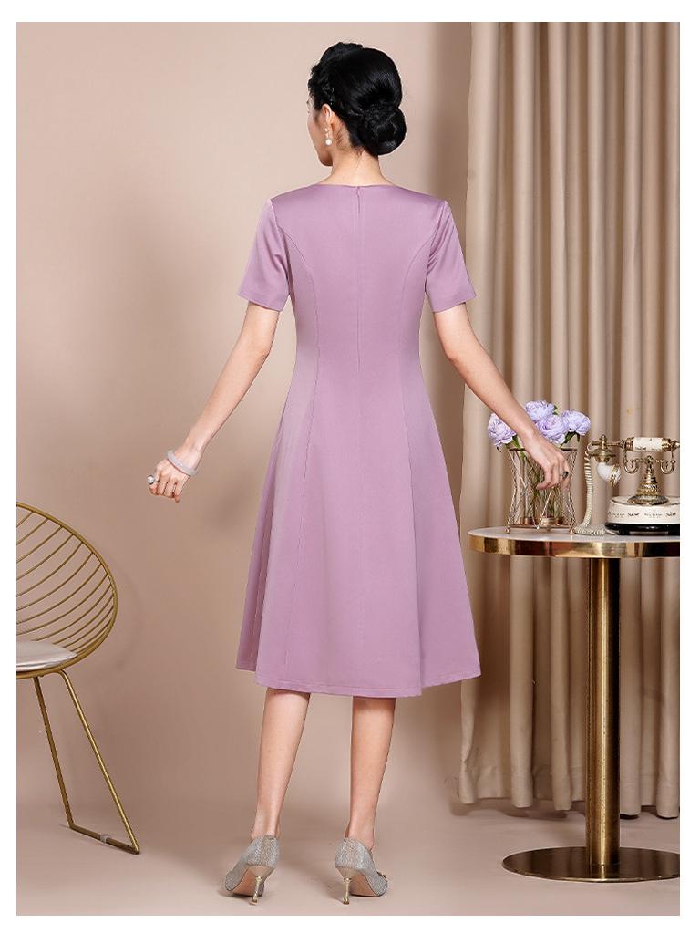 Elegante Vestido Qipao de Otoño 2023 para Madres Jóvenes - Atuendo Formal para Banquete de Boda de suegra