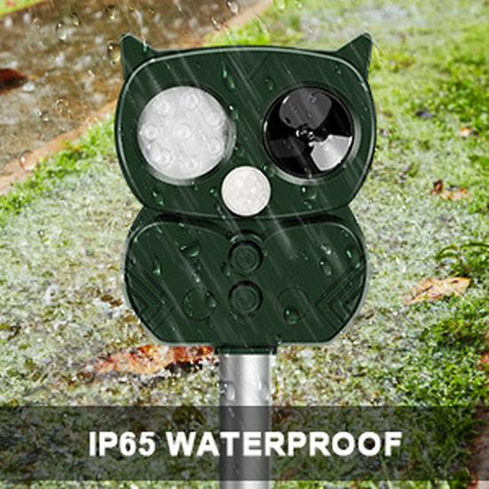Solar Ultrasonic Animal Repeller: Infrared Cat & Dog Deterrent