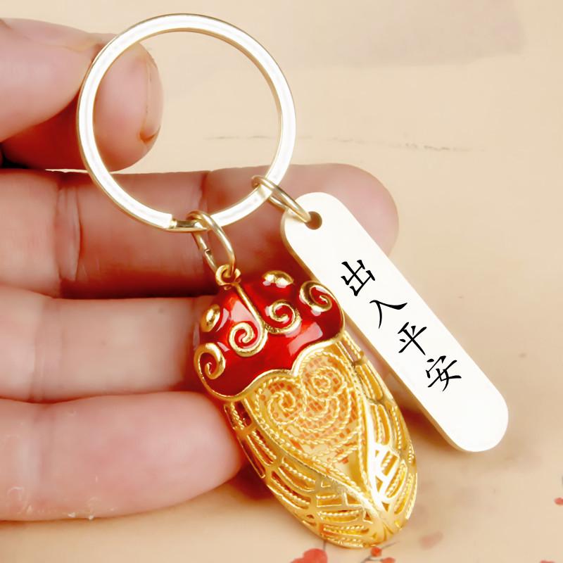 Golden Cicada Zodiac Keychain: Bringing Good Fortune with Its Stunning Debut