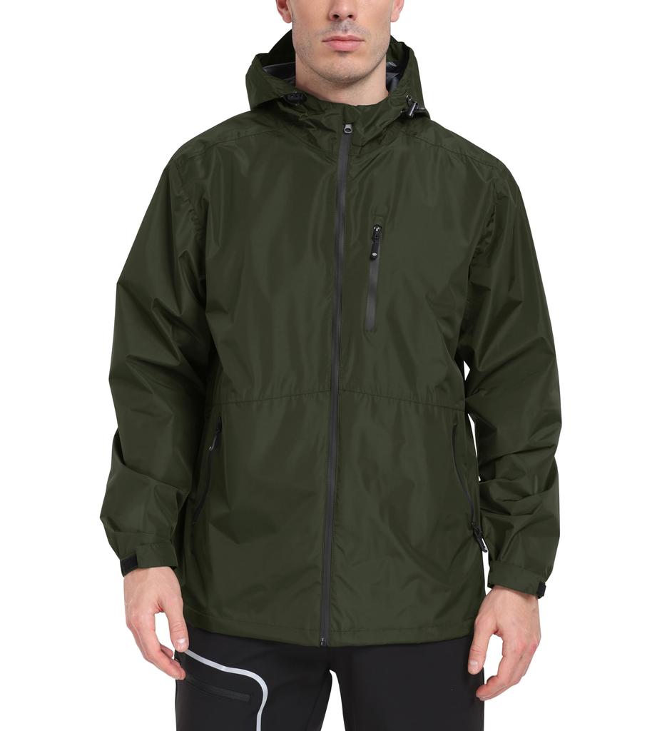 [MoFiz] Men’s Raincoat Waterproof Rain Jacket – Water-Repellent, Breathable, Windproof, Lightweight Workwear for Cycling & Motorbike, M Size