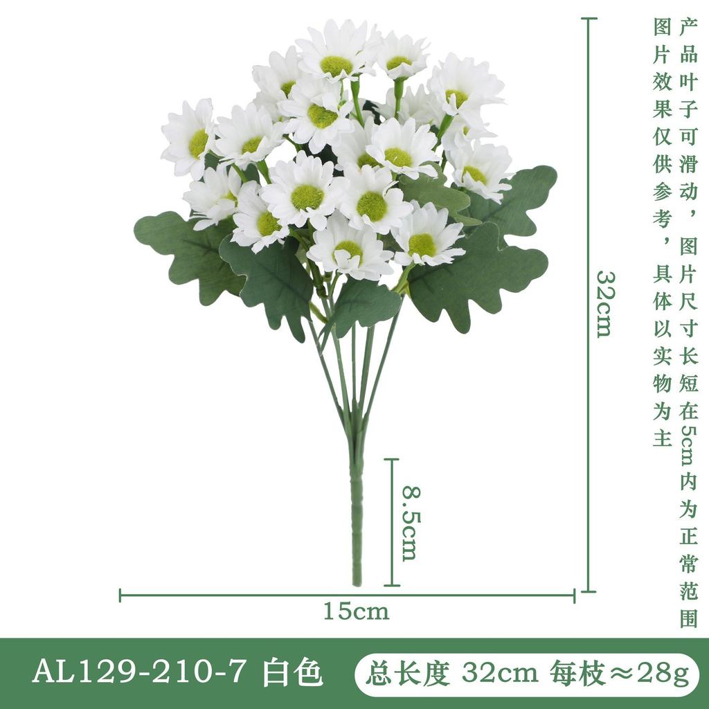 Multi-Color Artificial Daisy Flowers, Fake Silk Gerbera Bouquet for Home Garden Decor