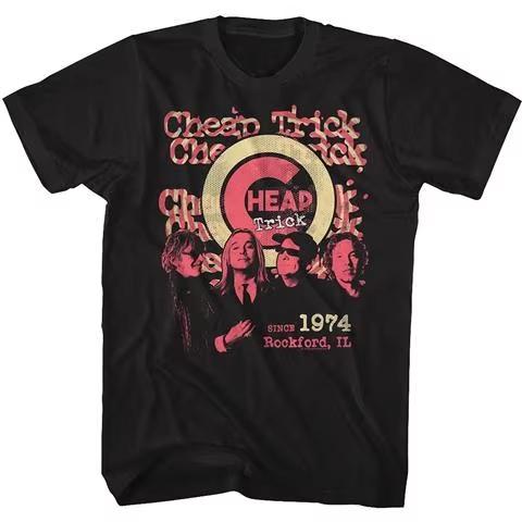 2026 new Unisex Cheap Trick Nonmainstream and Heavy Metal Band Retroinspired Trendy Loose sleeved Fashion Casual