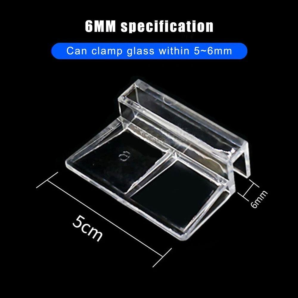 10 Stück Breite 5/6/8/10/12mm Aquarium Halterung Transparenter Acrylglas Deckel Clip Aquarium Filter Lichtständer Aquarium Zubehör