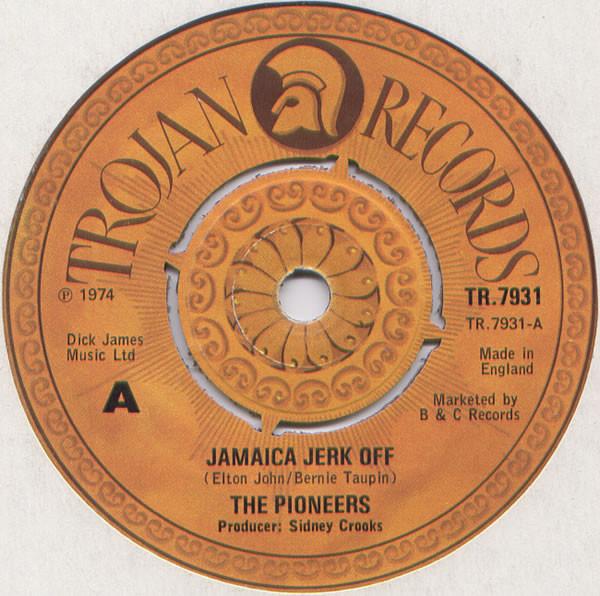 

7inch Record PIONEERS Jamaica Jerk Off Grandma Grandpa TR7931 Trojan Records 1974 UK Reggae Ska Dub Used