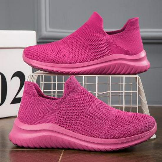 

Женские кроссовки-носки большого размера из легкой трикотажной сетки 2024 года выпуска - дышащая и удобная повседневная обувь 43 розы красного