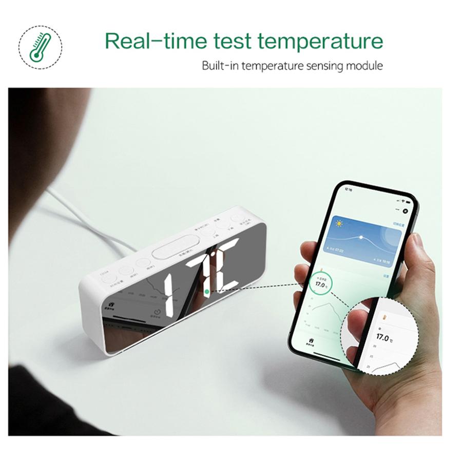 LED multifunctional alarm clock student creative bedside electronic clock luminous digital clock