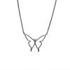 Cute Small Hollow Butterfly Pendant Necklace For Women Stainless Steel Chains Necklaces Boho Jewelry Wedding Gift Collier