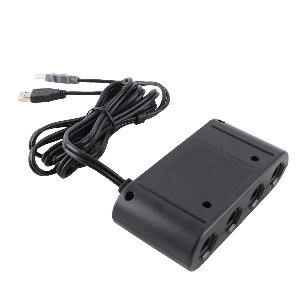 GC Controller Adapter 4 Ports 3 in 1 Game Controller Adapter with Turobo Function for Switch for PC