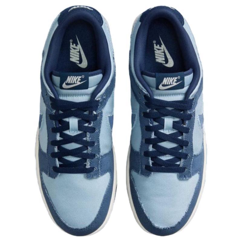 Nike Dunk Low Light Armory Blue Denim Skate Shoes Sneakers HF3141-400
