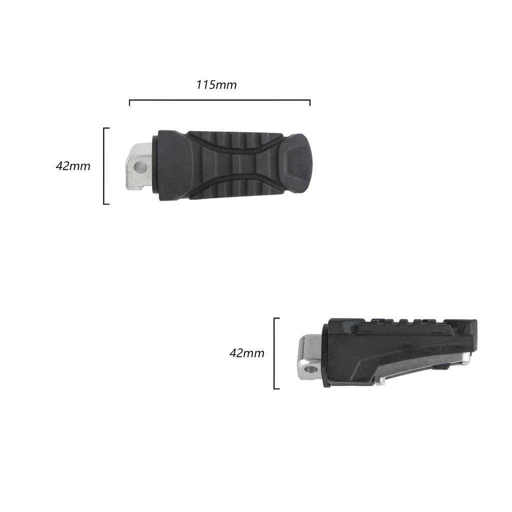 Motorcycle Footrest Rear Passenger Footpeg Rubber Cover Aluminum Foot Peg For BMW R1200GS ADV LC R1250GS Adventure 2018-2023