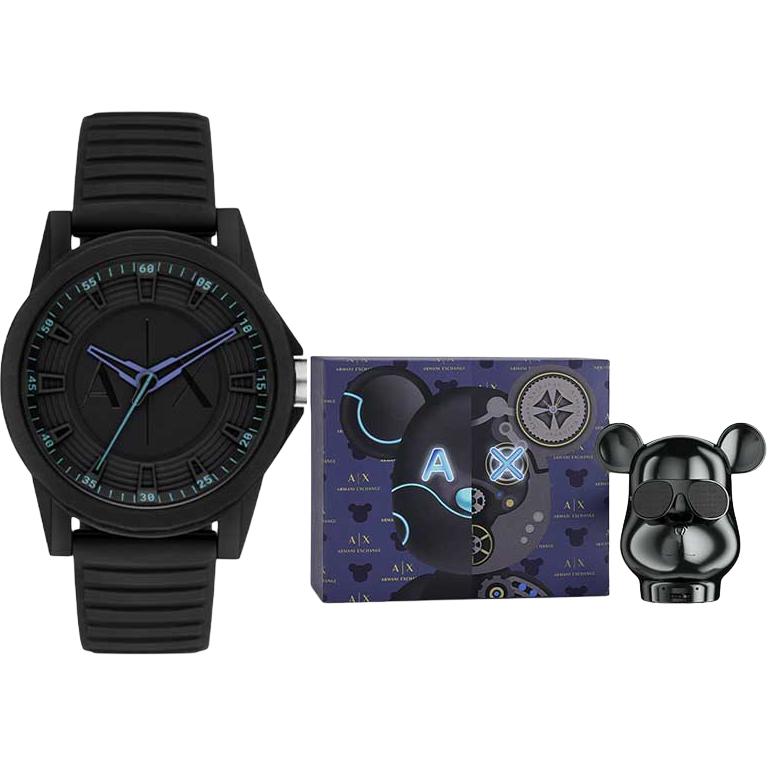 Armani Exchange AE Quarzwerk Schwarzes Zifferblatt Herrenuhren AX2533