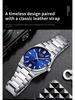 LIGE Waterproof Luminous Men's Quartz Multifunctional Business Watch with Calendar