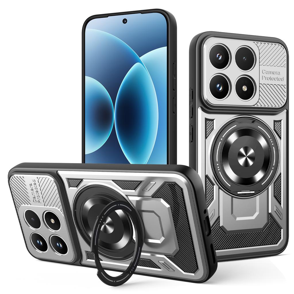 For Xiaomi 14T Case Xiaomi 14T Pro Phone Cover Mi 14T 14T Pro Magnetic Shockproof Ring Holder Case Magsafe Wireless Charge Cover