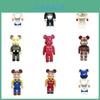 Figura de Ação Bearbrick 400% Tendência Peko Homem de Ferro Para Exibição de Coleção Única