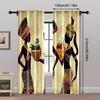 2pcs   Curtains&Window Treatment Elegant African Woman Machine Washable (without Rod) Stuff Clearance for Various Room Types