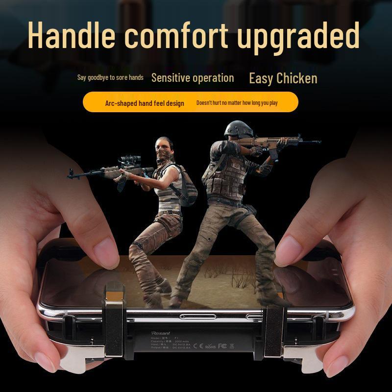 Vier-Finger F1-Spielcontroller für Mobiltelefone - Schnelle Wärmeableitung & Physische Unterstützung für das Chicken Dinner